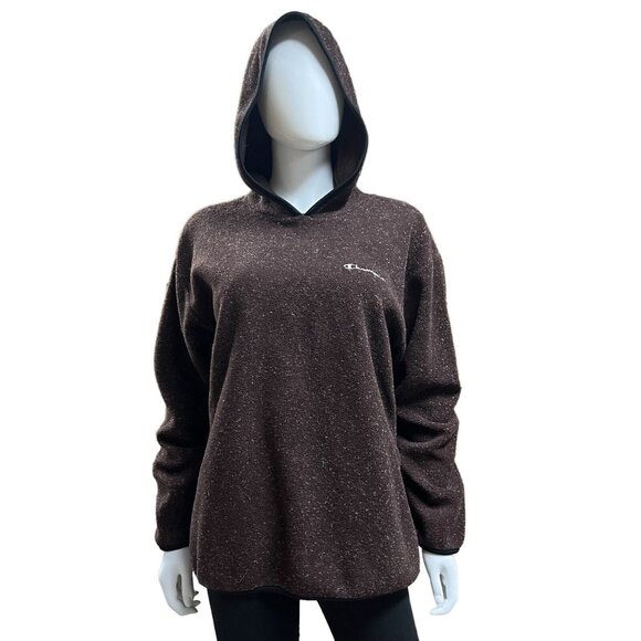 Champion Brown Hooded Sweater Mens Size XL (E10110) - Picture 5 of 8